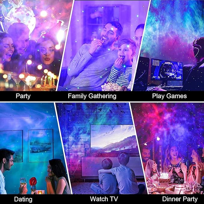 Galaxy Projector for Bedroom, Star Projector Galaxy Light, Smart APP&Voice Control, Northern Lights Projector, Nebula Lamp, Night Light Projector for Room Decor, Christmas Gifts for Grandkids Teens