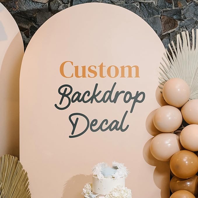 CRYPTONITE Personalized Sticker for Backdrops | Custom Vinyl Name Sticker for Birthday, Baby Shower, Nursery or Graduation | Choose Font & Size for Party Decor or Signage