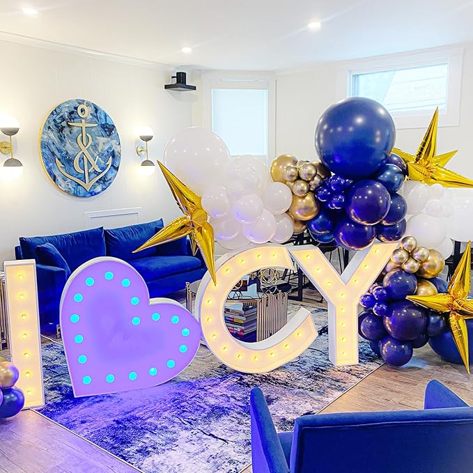 Navy Blue Balloons, 66pack 12inch Dark Blue Latex Party Balloons for Graduation, Wedding, Birthday, Baby Shower, Gender Reveal, Anniversary Party Decorations