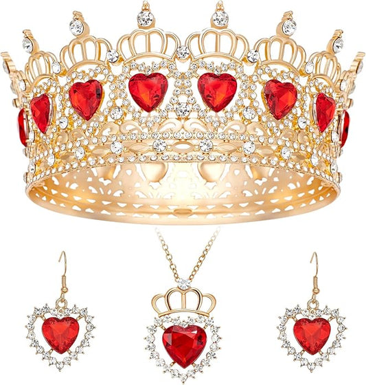 Queen Crown Rhinestone Wedding Crowns and Tiaras for Women Costume Party Hair Accessories Princess Birthday Crown Crystal Bridal Crown