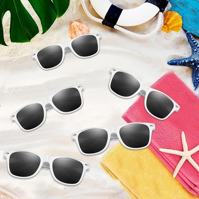 Colorful Party Sunglasses Bulk 20 Packs for Wedding Beach Summer Pool Party Supplies Goodie Bags Stuffers