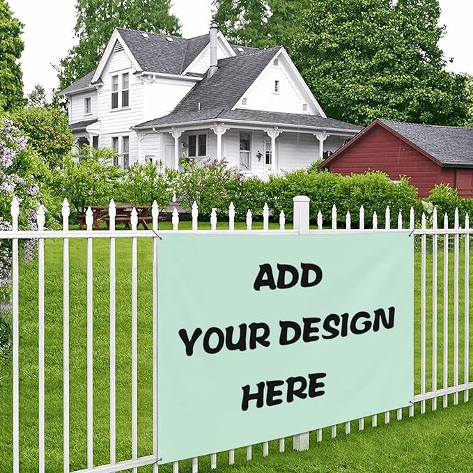 Custom Banners And Signs Customize With Photo Logo Text Personalized Banner For Parties Business Birthday Graduation Indoor Outdoor 47 X 71 Inch