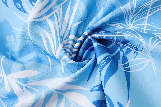 Cromoncent Matching Hawaiian Outfits for Family, Dad and Son Matching Luau Beach Tropical Shirts Mommy Daughter Tropical Sets