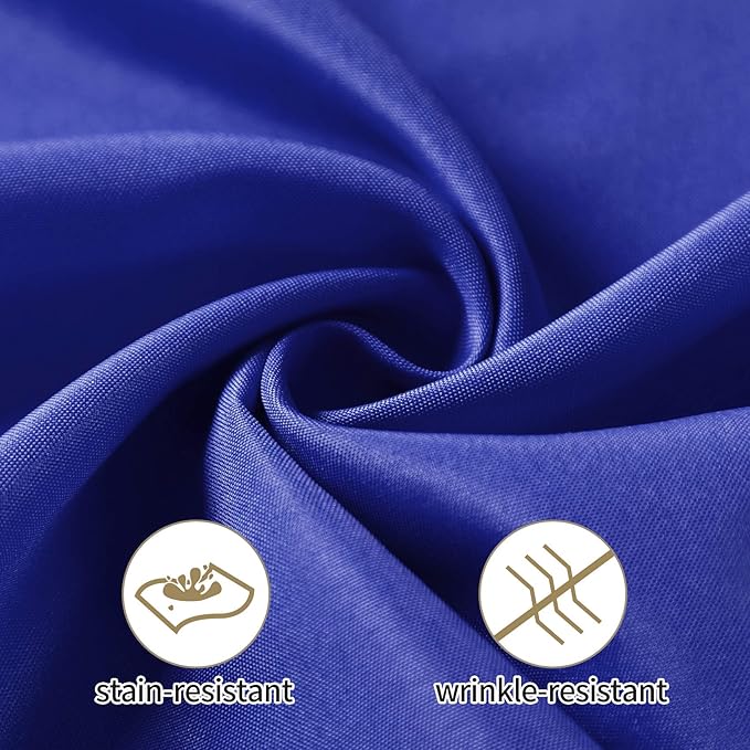 50pcs Polyester Cloth Napkins - 20 x 20 inch Royal Blue Dinner Washable Napkins with Hemmed Edges for Restaurant/Wedding/Hotel(50,Royal Blue)