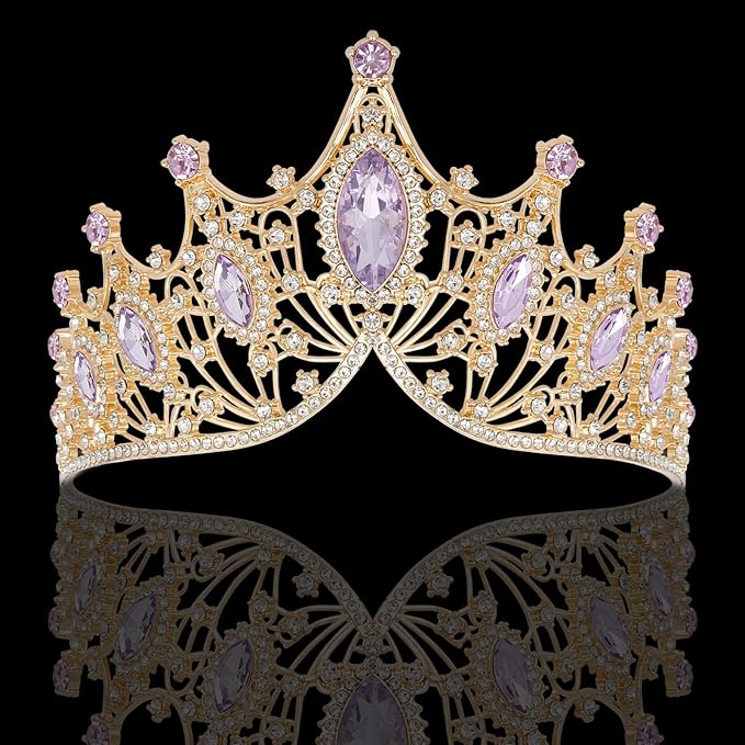 Tiaras Headbands Crown for Women and Girls, Princess Rhinestone Crown for Bridal, Crystal Queen Tiara Head Band Hair Accessories for Prom Wedding and Party