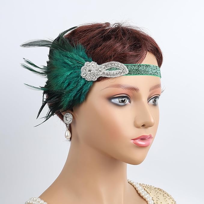 1920s Flapper Accessories Sets Roaring 20s Gatsby Costume Accessories Set for Women