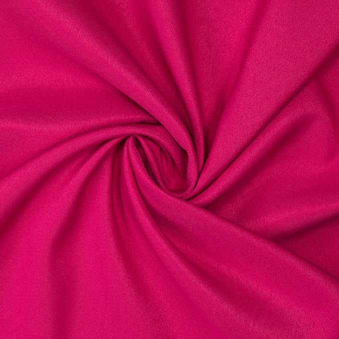 Gee Di Moda Fitted Tablecloth - 72 x 30 Inch Fuchsia Fitted Table Cloth for 6 Foot Rectangle Table - Heavy Duty Washable Fabric - for 6 Ft Buffet Table Holiday Party Dinner Wedding & Trade Show
