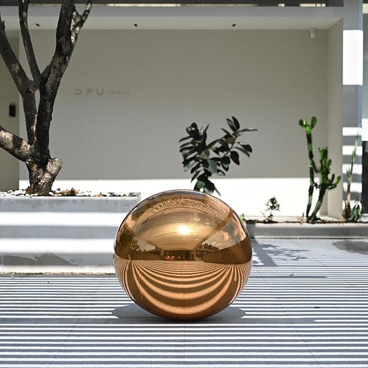 Yescom 32" Inflatable Mirror Ball Giant Reusable Hanging Large Disco Balloon Decoration for Party Wedding Event Concerts Stage Decor Gold