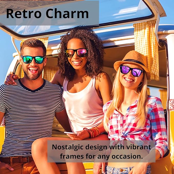 Eyegla Sunglasses Bulk Adults Party Sunglasses 80s Shades Eyewear Party Favors Glasses 10/20 Pack