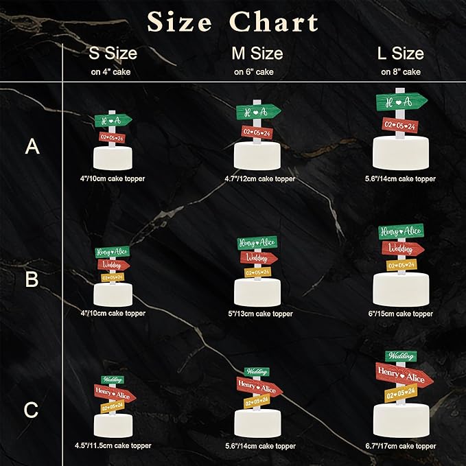 Personalized Rustic Wedding Cake Topper in Wood Custom Bride & Groom Names Initials Wedding Date Cake Decoration (Christmas)