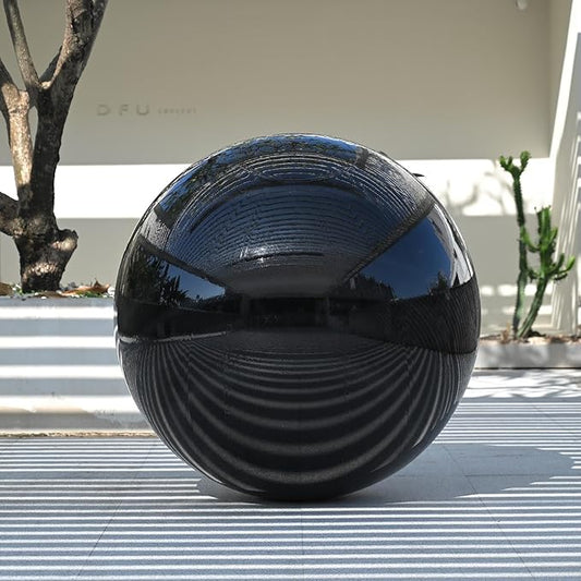 Yescom 47" Inflatable Mirror Ball Giant Reusable Hanging Large Disco Balloon Decoration for Party Wedding Event Concerts Stage Decor Black