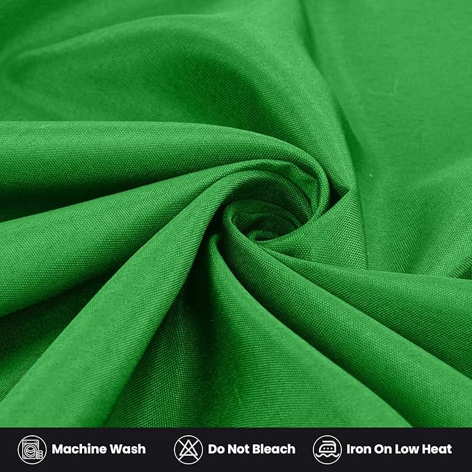 Ascoza 2 Pack Fitted Tablecloth for 6 Foot Rectangle Tables 72 x 30 Inch Emerald Table Covers Water Resistant Polyester Table Cloth for Wedding, Parties,Display, Trade Show (Emerald)