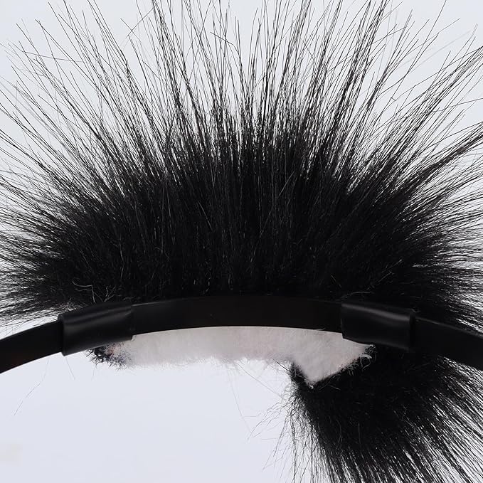 Faux Fur Plush Animal Cat Fox Ears Headband Furry Cute Headwear for Parties Cosplay Costumen Accessory