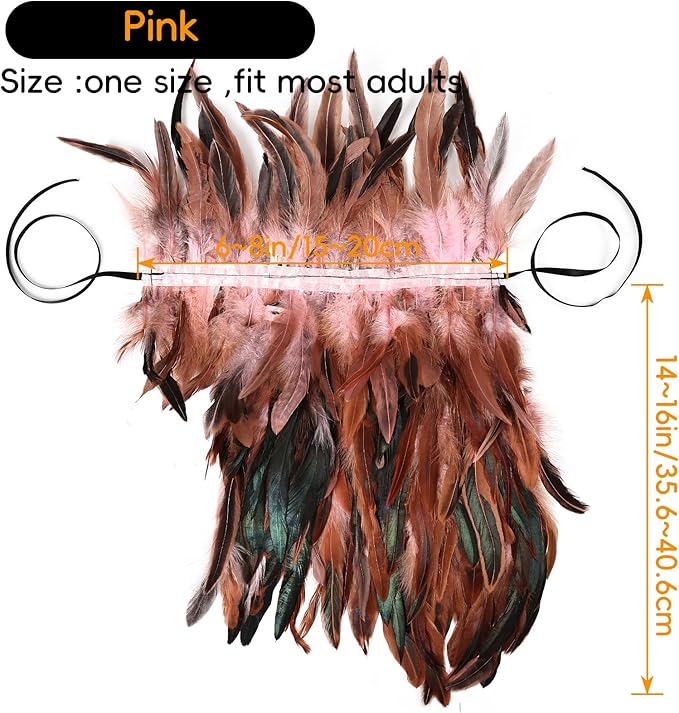 Gothic Natural Feather Shrug Feather Shawl Wrap Cape Victorian Collar for Halloween Cosplay Party Costume Accessories