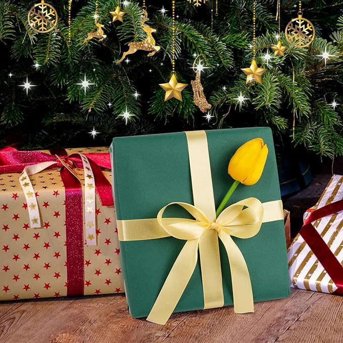 Vanhench 17.5"×963" (80 1/4FT) Parrot Green Wrapping Paper Roll for Christmas, Wedding, Birthday, Fathers Day, Wrapping Paper for Men, Bouquet Flower Crafts Poster, Green Bulletin Board Paper Roll