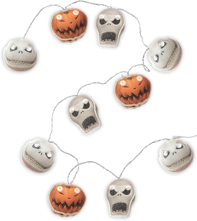 Disney Nightmare Before Christmas Decorative Hanging String Lights, 10 Lights,11.5 Feet Long
