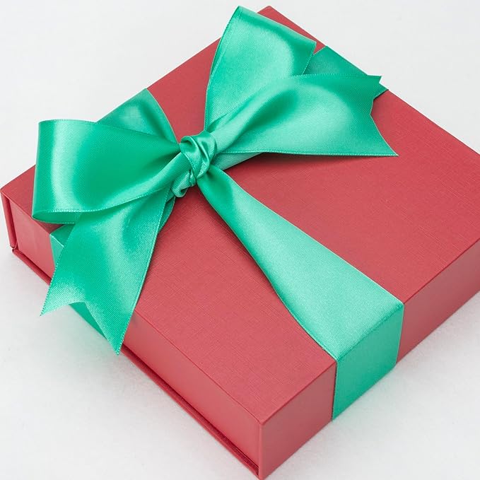 ATRBB 25 Yards 1-1/2 inch Wide Satin Ribbon Perfect for Wedding,Handmade Bows and Gift Wrapping(Jungle Green)