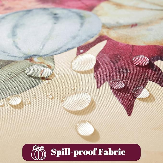 Honellaty Thanksgiving Tablecloth 60x84 Inch Rectangle Table Cloth, Autumn Pumpkin Table Cover for Dinner, Thanksgiving, Harvest, Holiday Decor