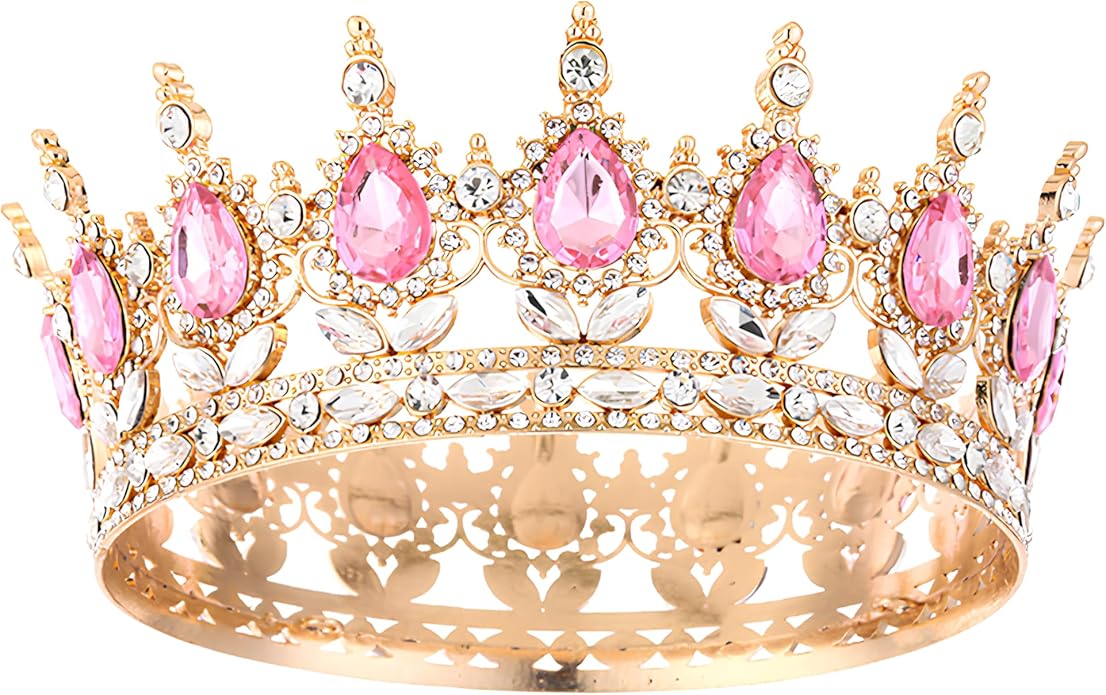 Crown Tiara for Women Queen Crown Rhinestone Wedding Crowns Birthday Tiara Women's Hair Accessories Costume Party Halloween Decor Prom Gifts