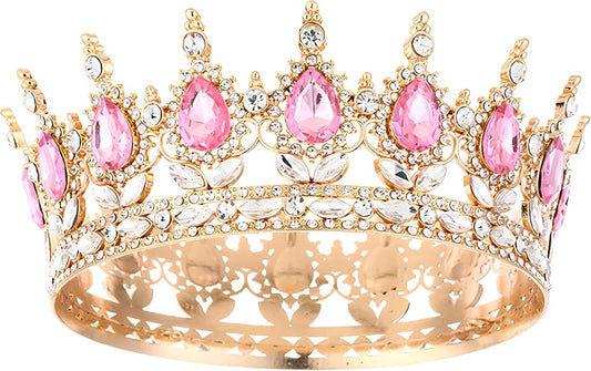 Crown Tiara for Women Queen Crown Rhinestone Wedding Crowns Birthday Tiara Women's Hair Accessories Costume Party Halloween Decor Prom Gifts