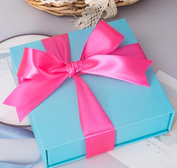 1 1/2 Inch Rose Red Solid Satin Ribbon, 50 Yards Craft Fabric Ribbon for Gift Wrapping Floral Bouquets Wedding Party Decoration