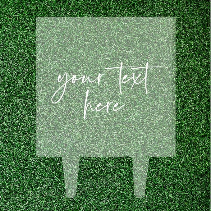 Andaz Press Fully Custom Modern Enter Your Own Text Here DIY Wedding Cake Topper, Acrylic Square Personalized Couple Cake Topper