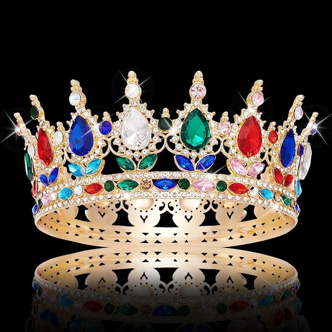 Queen Crown Rhinestone Wedding Crowns and Tiaras for Women Costume Party Hair Accessories Princess Birthday Crown Crystal BridalCrown