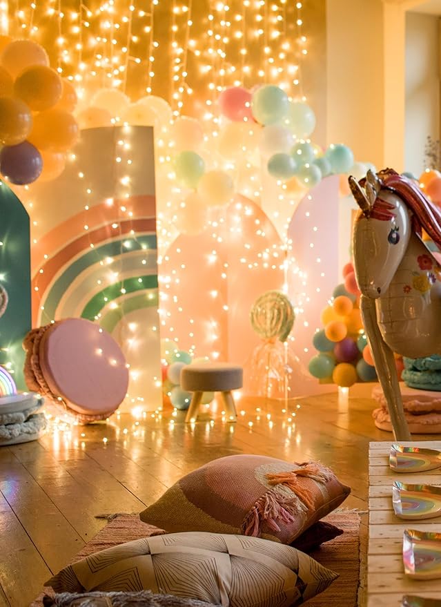 Minetom 6 Pack Fairy Lights Battery Operated String Lights - 7ft 20 LED Waterproof Silver Wire Firefly Lights Waterproof for DIY Crafts Wedding Décor Table Centerpieces Mason Jars Party