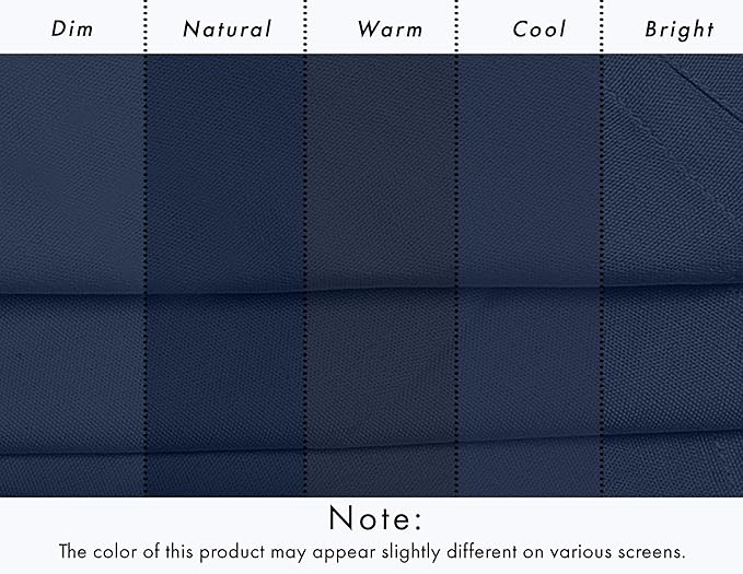 Ruvanti Premium Cloth Napkins Set of 12, 18x18 Inches, 100% Cotton, Washable, Soft & Absorbent, Perfect for Wedding, Christmas, ‎Thanksgiving Dinners - Pageant Blue