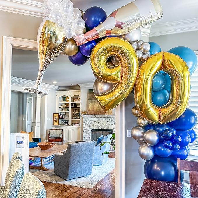 Navy Blue Balloons, 66pack 12inch Dark Blue Latex Party Balloons for Graduation, Wedding, Birthday, Baby Shower, Gender Reveal, Anniversary Party Decorations