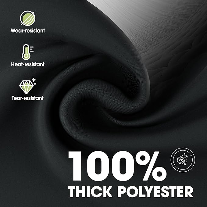Pureegg Rectangle Table Cloth 60" x 84" – Durable Polyester Tablecloth Offers Reusable & Washable Protection, Ideal for Outdoor Party, Picnic, Wedding, Banquet and Birthday, 4 Pack, Black