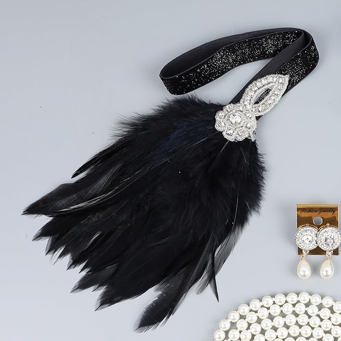 1920s Flapper Accessories Sets Roaring 20s Gatsby Costume Accessories Set for Women