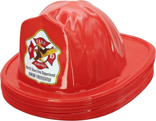 Kenco Kids Customizable Plastic Firefighter Hats -Choose your style, add your name or department