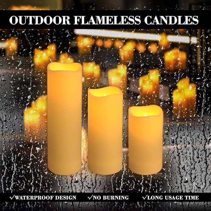 12-Pack LED Flameless Candles with Remote Control - Battery Operated, Timer, Dimmable, 3D Flame Flickering , Perfect for Halloween Christmas Parties,Wedding,Home Decor ,Gift and Special Occasions