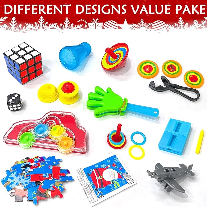 12 Pack Non-Snap Christmas Table Party Favors with Party Hats Joke Little Gifts for Kids Adults, Christmas Cute Nutcracker Characters Design, Xmas Seasonal Holiday Dinner Traditions Supplies