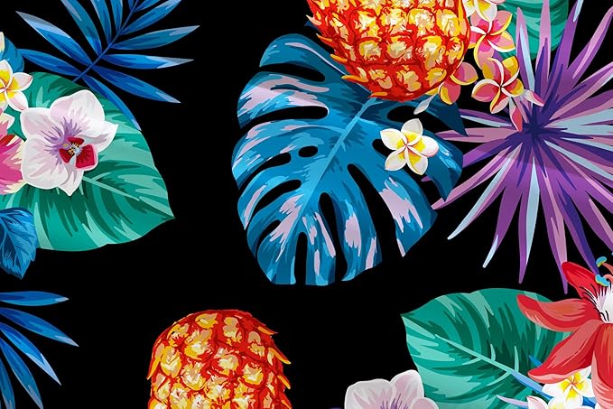 Cromoncent Matching Hawaiian Outfits for Family, Dad and Son Matching Luau Beach Tropical Shirts Mommy Daughter Tropical Sets