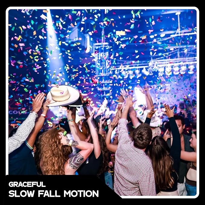 Ultimate Confetti Dark Blue Biodegradable Confetii - Rectangular Fluttering Tissue Paper Confetti for Cannon and Launcher use - Birthday Confeti, Wedding, Parties and Table Decoration - 1 lb, 16 oz