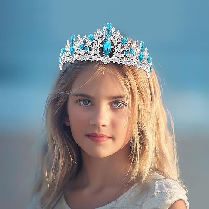 TAROSE Crowns for Women and Girls, Queen Crystal Gold Silver Tiaras with White Rhinestone and Combs, Goddess Crown for Wedding Bride Birthday Princess Bridal Shower Hair Accessories for Women