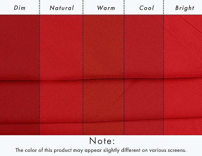 Ruvanti Premium Cloth Napkins Set of 6, 18x18 Inches, 100% Cotton, Washable, Soft & Absorbent, Perfect for Wedding, Christmas, ‎Thanksgiving Dinners - Flame Scarlet