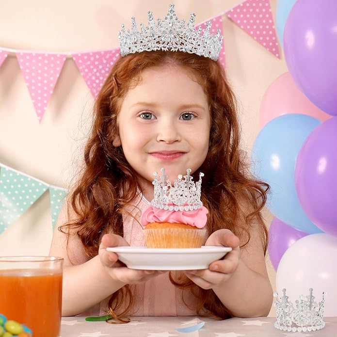Crowns for Women - Tiaras for Women Crystal Queen Crown for Birthday Costume Party Celebration
