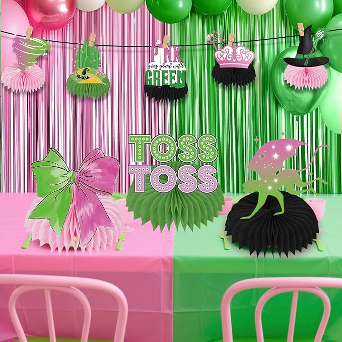 9 Pcs Witch Theme Centerpiece Table Decoration Witch Theme Honeycomb Centerpieces Honeycomb Table Toppers for Witch Party Supplies Witch Party Table Decoration