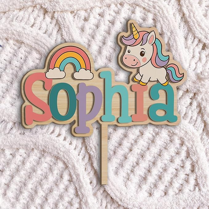 Custom Name Cake Topper, Baby shower Decorations, Baby Shower Cake Sign, Birth Announcement, Gender Reveal Party Cake Decorations, Baby 1st Birthday Decoration (Baby Cake Topper)