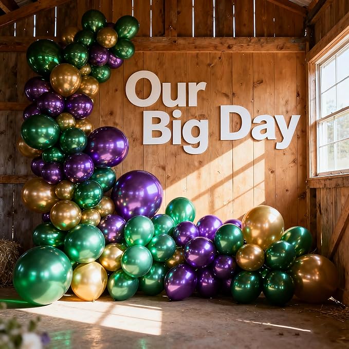 Chrome Metallic Balloons 66 Pack, 12 Inch Shiny Latex Helium Party Balloons Garland Kit with Assorted Colors for Birthdays Weddings Baby Showers Graduation Arch Decorations