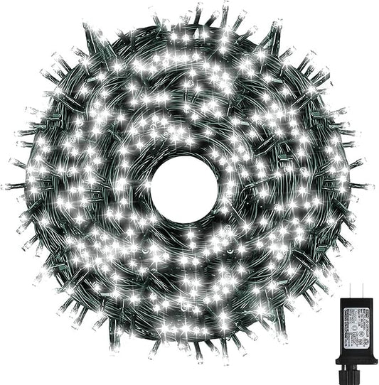 Bright Christmas Lights Outdoor 800 LED Christmas String Lights, 272ft 8 Modes Timer Fairy Twinkle Tree Lights for Home, Party, Holiday, Indoor Xmas Decorations Cool White