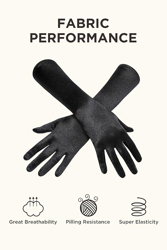 BABEYOND 1920s Flapper Accessories Gatsby Costume Accessories Set 20s Flapper Headband Pearl Necklace Gloves