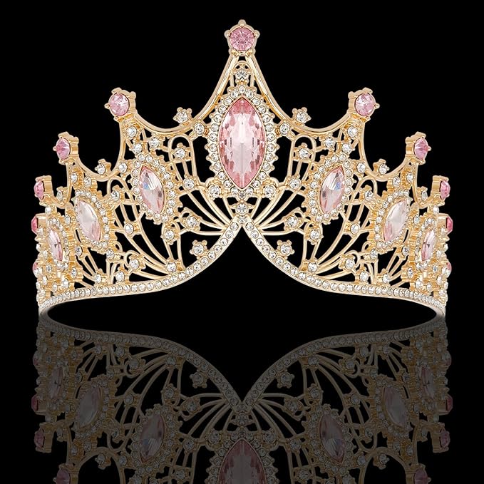 Tiaras Headbands Crown for Women and Girls, Princess Rhinestone Crown for Bridal, Crystal Queen Tiara Head Band Hair Accessories for Prom Wedding and Party