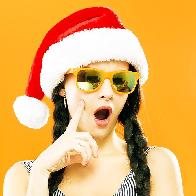 Fsmiling Orange Sunglasses Bulk Adult Party Sunglasses 80s Sunglasses Pack for Men Women Halloween Party Favors-10Pack