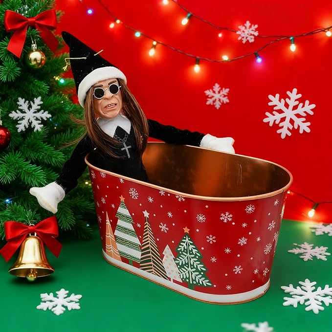 Heavy Metal Rock Legend Elf 35cm Christmas Elf Decoration — The Rockstar Elves Ornament for Music Fans and Metalheads | The #1 Heavy Metal