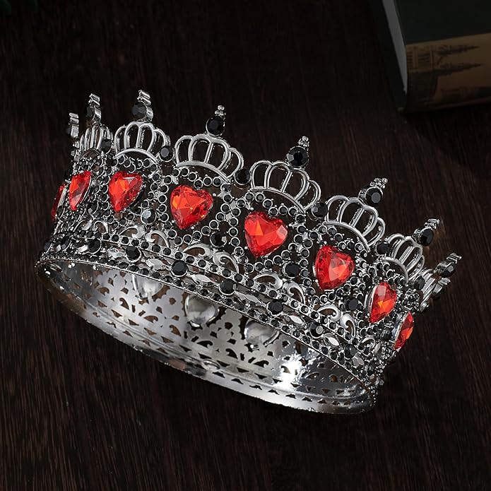 Queen Crown Rhinestone Wedding Crowns and Tiaras for Women Costume Party Hair Accessories Princess Birthday Crown Crystal Bridal Crown