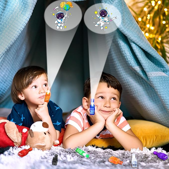 32 Pcs Finger Lights Space Theme Party Favors for Kids, Glow in the Dark Light Up Party Supplies Astronaut Toys Gifts Bulk for Boy Girl Birthday Goodie Bags Stuffers Back to School Classroom Prizes